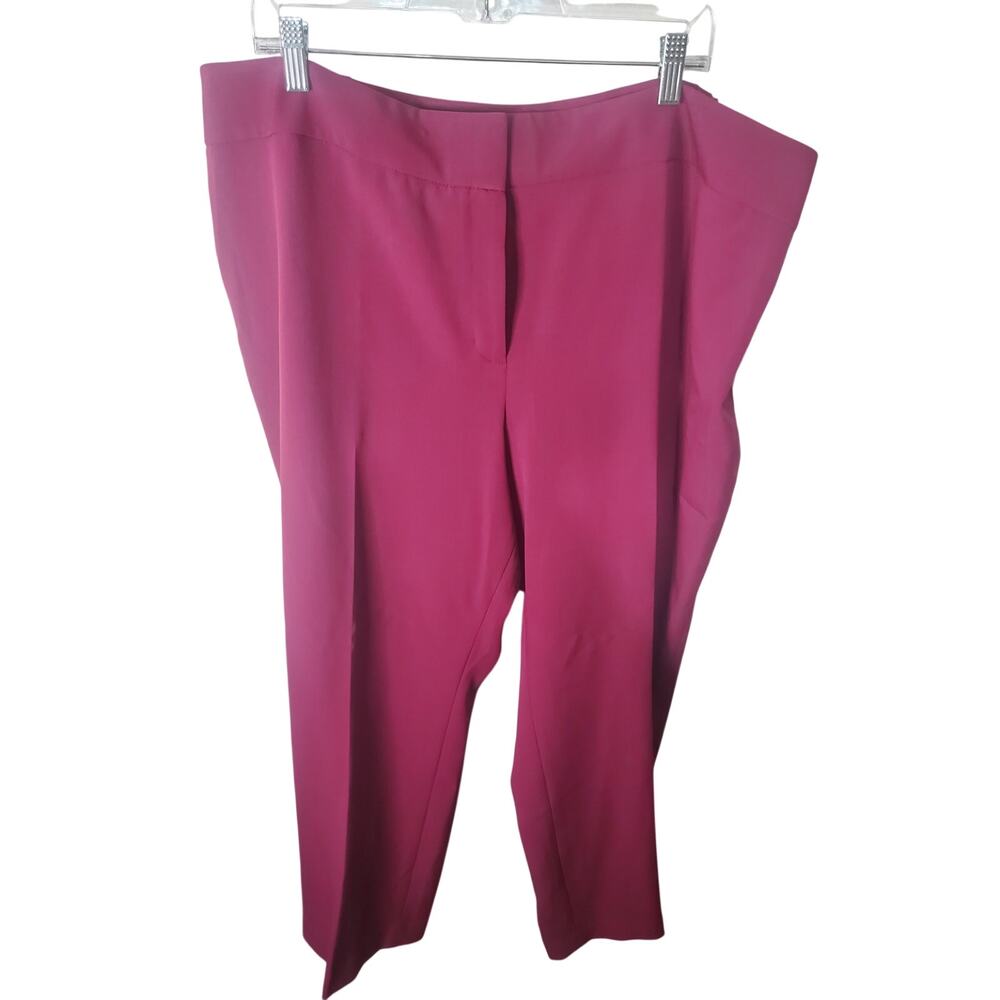 Kasper Suiting Separates Cerise Slacks, 22W, NWT